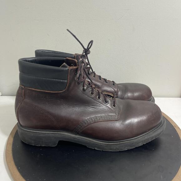 Red Wing Shoes Boots Mens Size 11 Brown Leather Work Oil Resistant Steel Toe USA